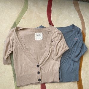Hollister Cardigan Bundle Both size Large